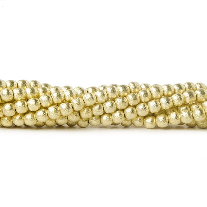 3mm Brushed Round Beads