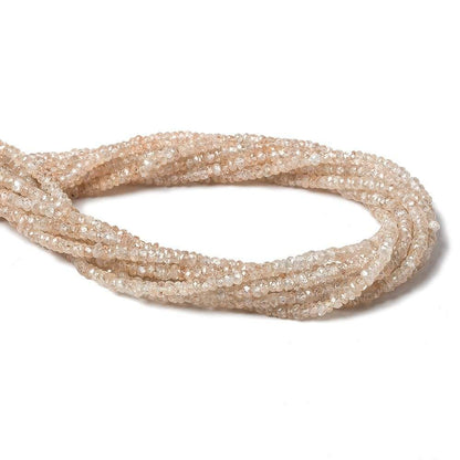 3mm Champagne Zircon faceted rondelle beads 13 inch 200 piece