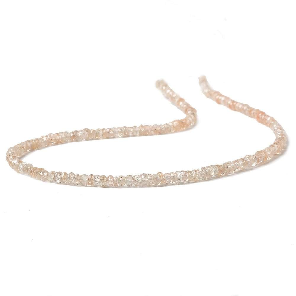 3mm Champagne Zircon faceted rondelle beads 13 inch 200 piece