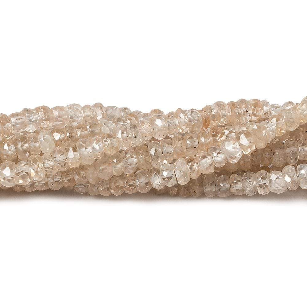 3mm Champagne Zircon faceted rondelle beads 13 inch 200 piece