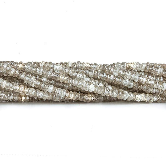 3mm Champagne Zircon Faceted Rondelle Beads 13.5 inch 200 beads