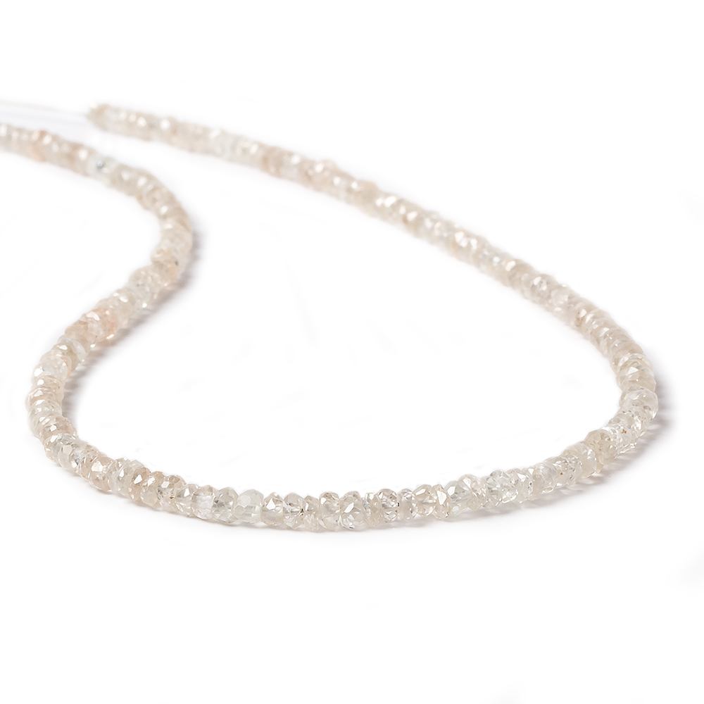3mm Champagne Zircon Faceted Rondelle Beads 13.5 inch 200 pieces