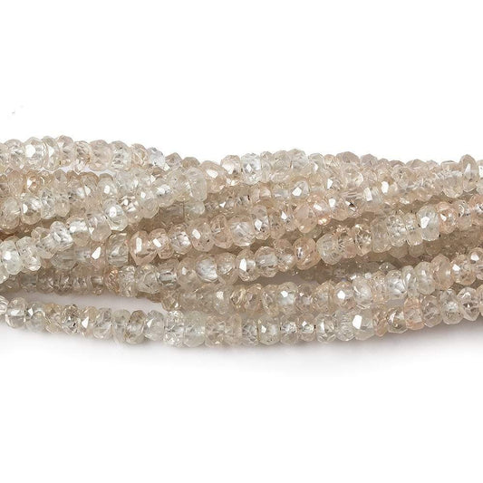 3mm Champagne Zircon Faceted Rondelle Beads 13.5 inch 200 pieces