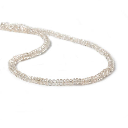 3.5mm Champagne Zircon Plain Rondelle 14 inch 175 pieces