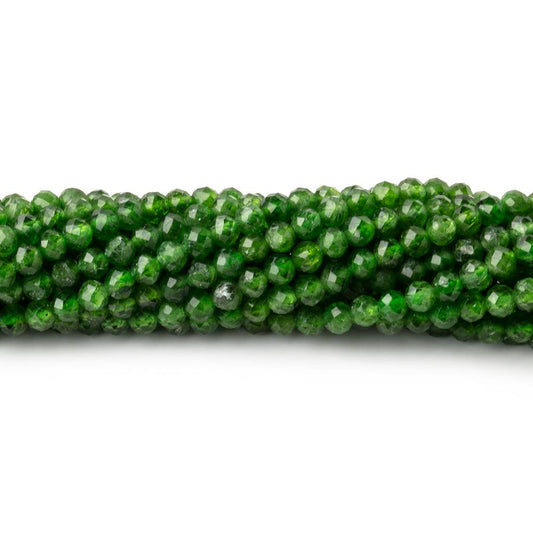 3mm Chrome Diopside Micro Faceted Round Beads 12.5 inch 120 pieces