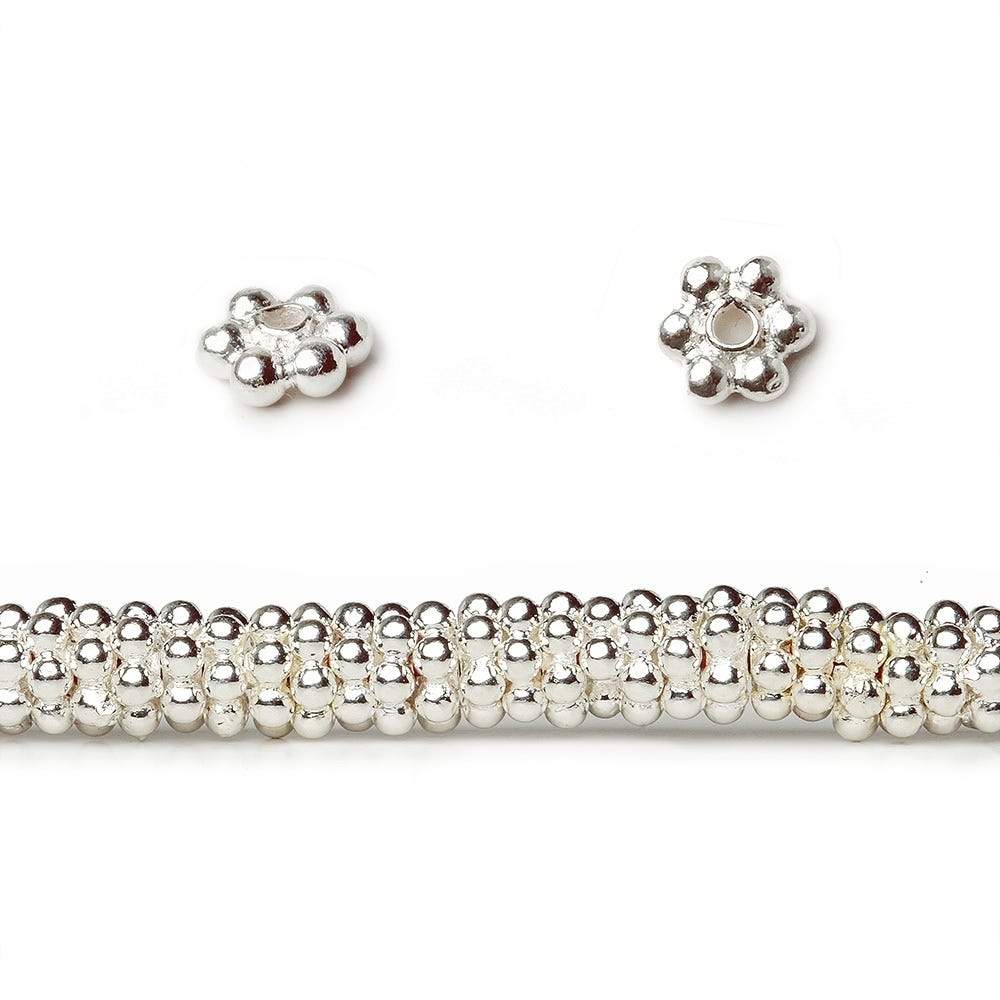 3mm Daisy Spacer Beads 8 inch 160 pieces