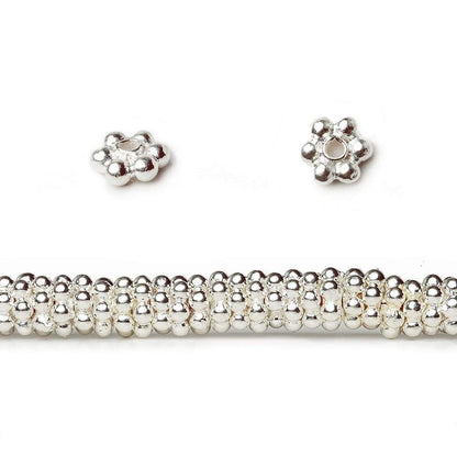 3mm Daisy Spacer Beads 8 inch 160 pieces