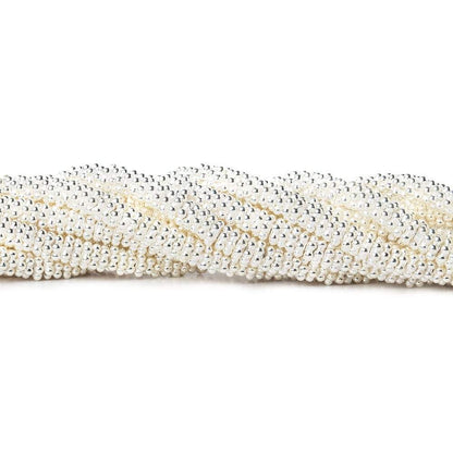 3mm Daisy Spacers with Sterling Silver Base 4 inch 78 Beads