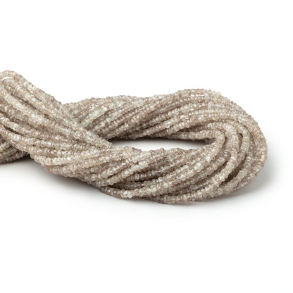 3mm Dark Champagne Zircon Faceted Rondelle 13.5 inch 212 Beads