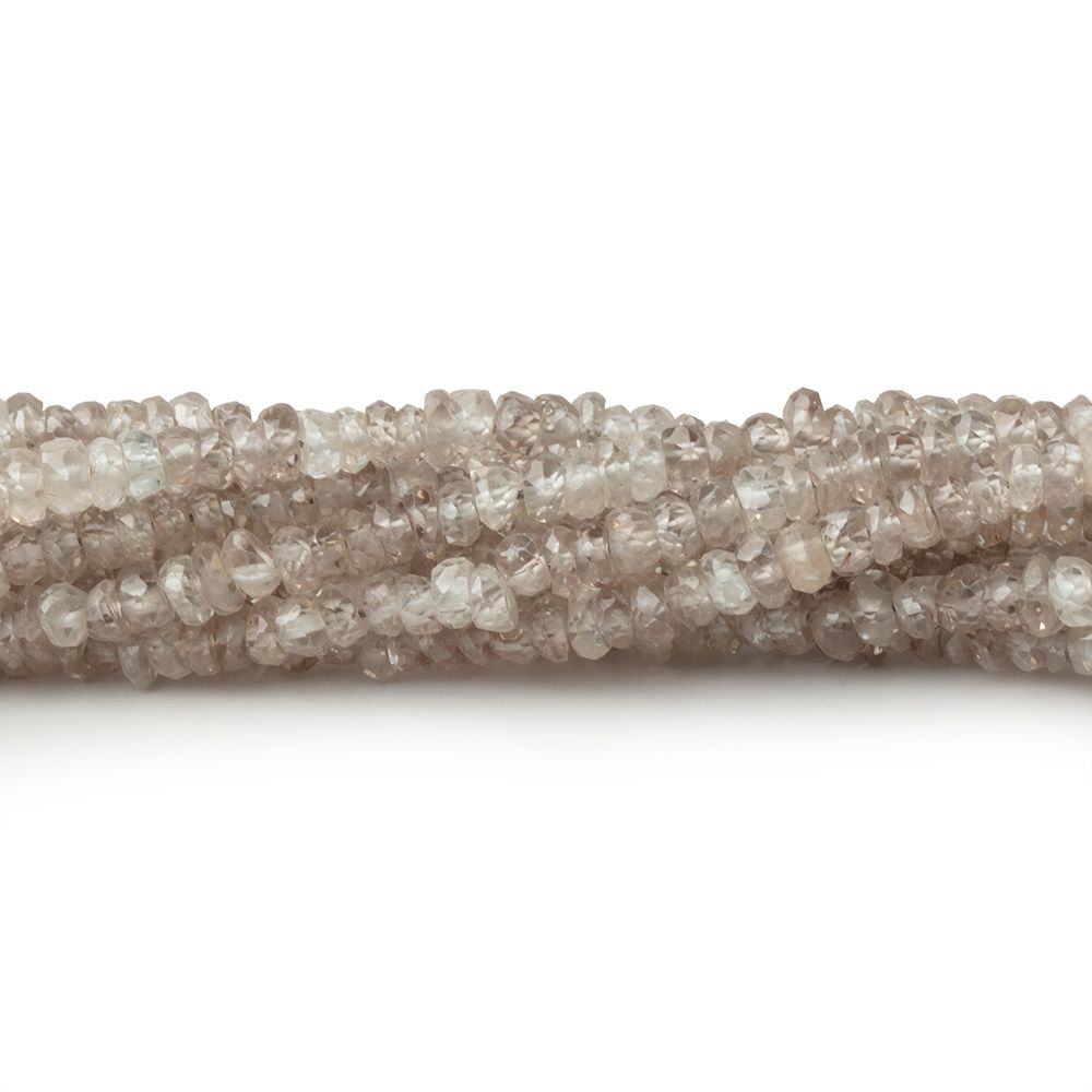 3mm Dark Champagne Zircon Faceted Rondelle 13.5 inch 212 Beads