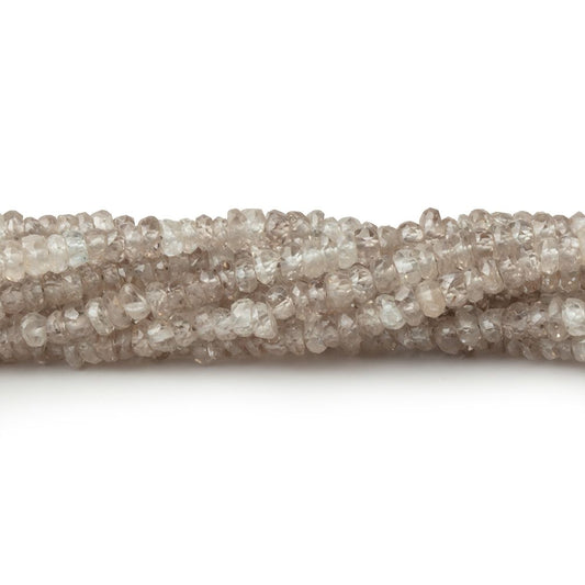 3mm Dark Champagne Zircon Faceted Rondelle 13.5 inch 212 Beads