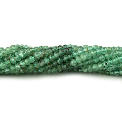 3mm Green Kyanite Micro Faceted Rondelle Beads 12.5 inch 138 pieces