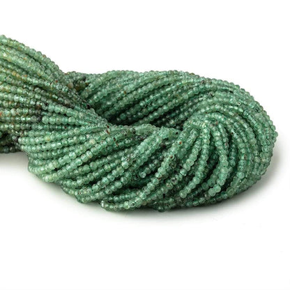 3mm Green Kyanite Micro Faceted Rondelle Beads 12.5 inch 138 pieces