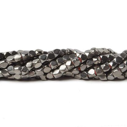 3mm Hand Polished Faceted Nugget Beads 8 inch 72 pieces