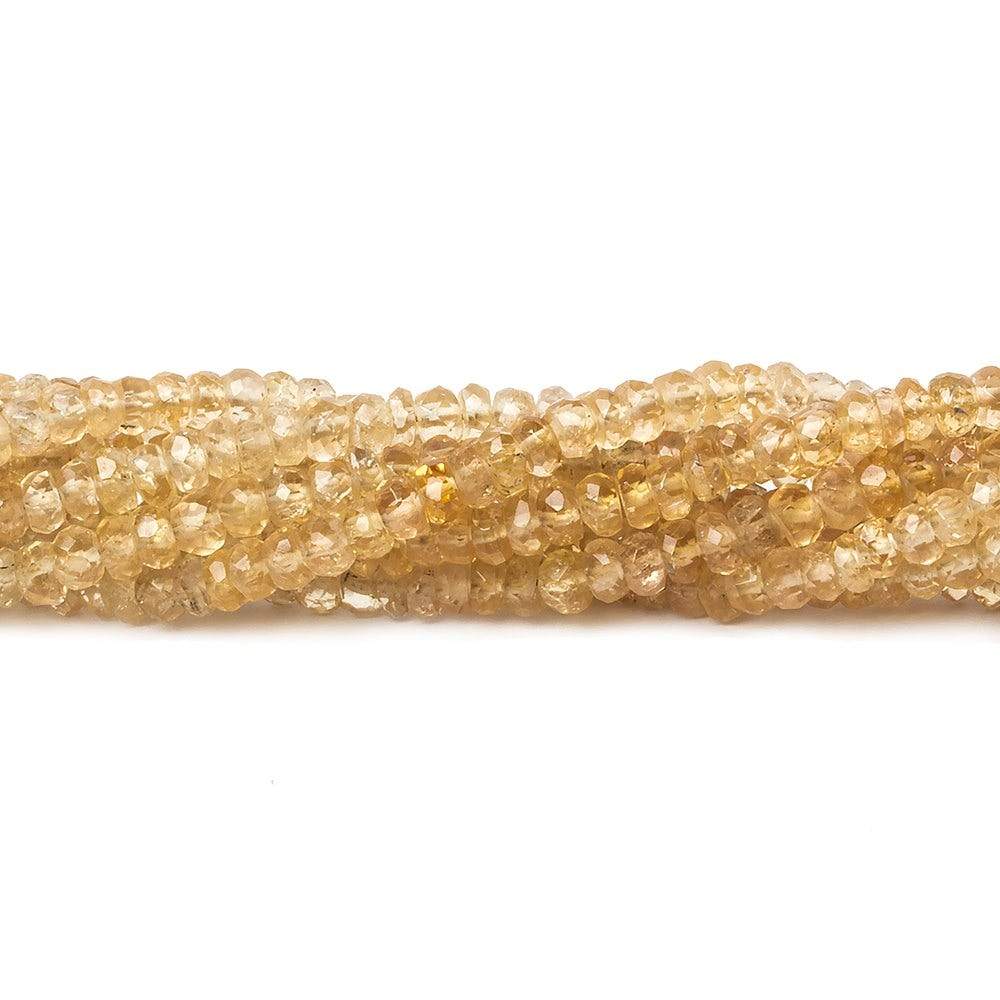 3mm Imperial Topaz Faceted Rondelle Beads 16.25 inch 200 beads