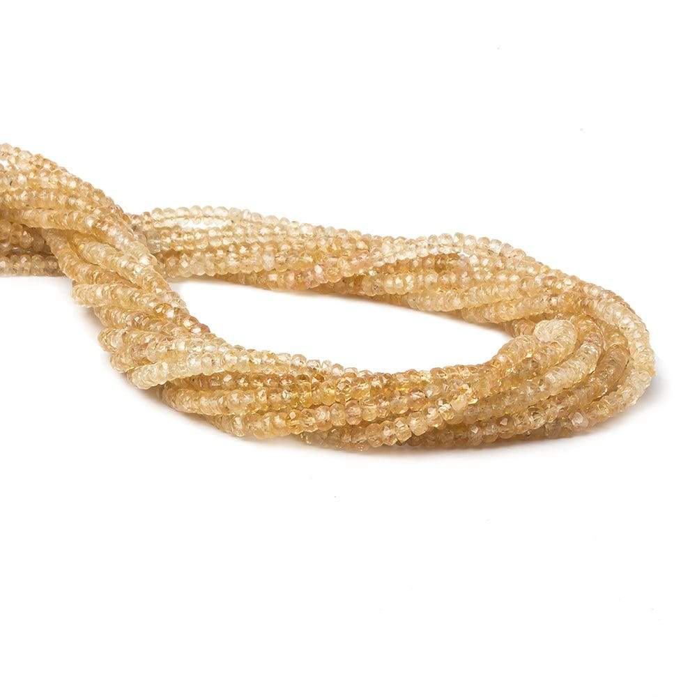 3mm Imperial Topaz Faceted Rondelle Beads 16.25 inch 200 beads