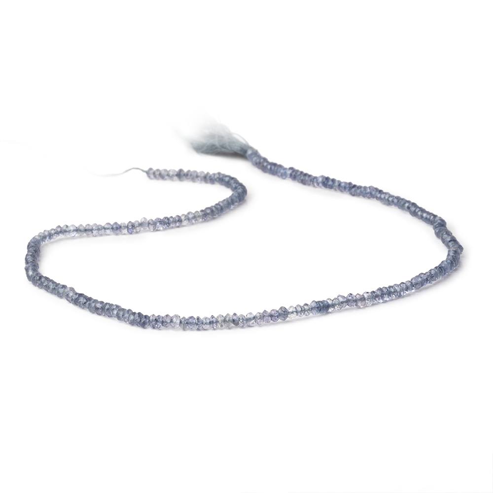 3mm Iolite Faceted Rondelle Beads 14 inch 185 pieces