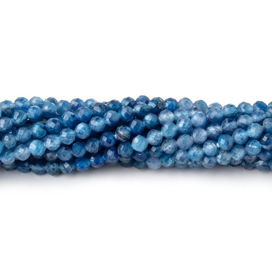 3mm Kyanite Micro Faceted Round Beads 12.5 inch 110 pieces