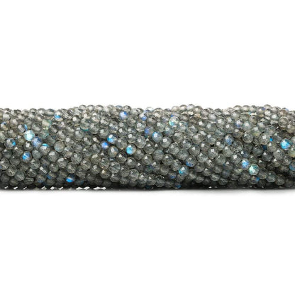 3mm Labradorite Micro Faceted Round Beads 13 inch 120 pieces