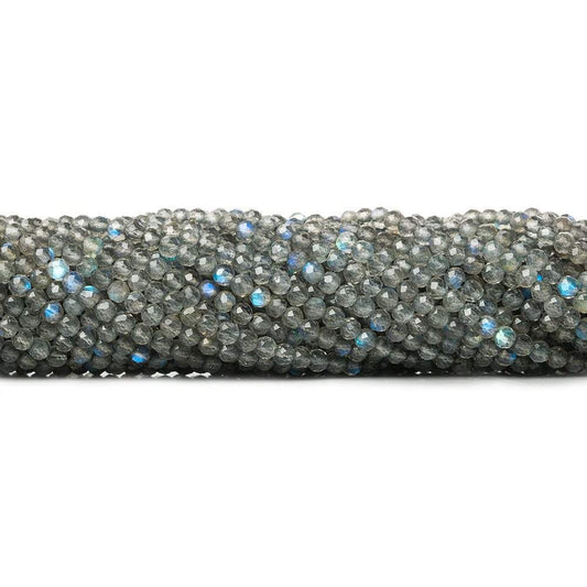 3mm Labradorite Micro Faceted Round Beads 13 inch 120 pieces