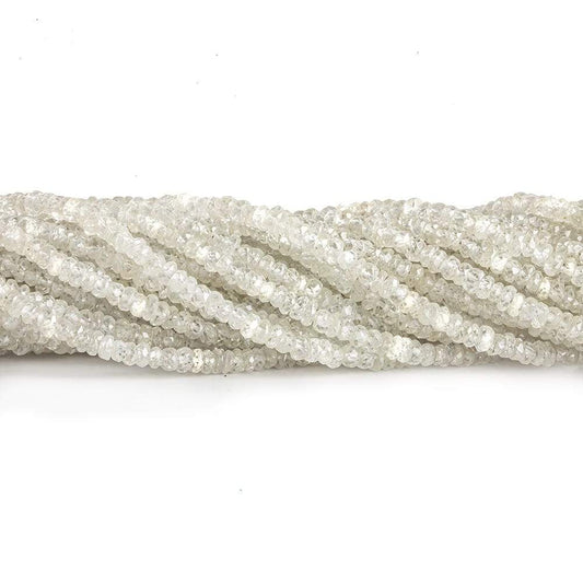 3mm Light Champagne Zircon Faceted Rondelle Beads 13.5 inch 200 pieces