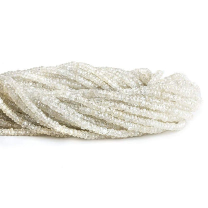 3mm Light Champagne Zircon Faceted Rondelle Beads 13.5 inch 200 pieces