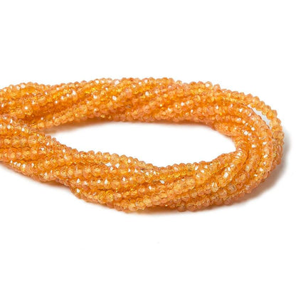 3mm Mandarin Garnet Faceted Rondelle Beads 14 inch 220 pieces
