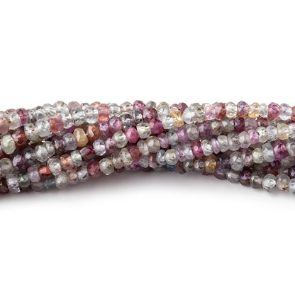 3mm Multi Color Sapphire Faceted Rondelle Beads 16 inch 200 pieces