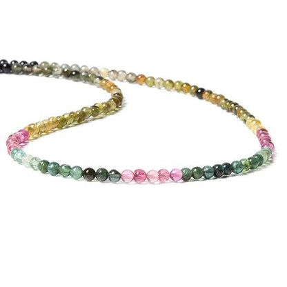 3mm Multi Color Tourmaline Beads Plain Round 14.5 inch 115 pcs