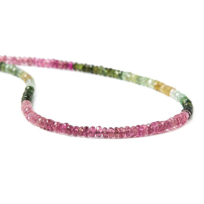 3mm Multi Color Tourmaline faceted rondelle beads 16 inch 200 pieces