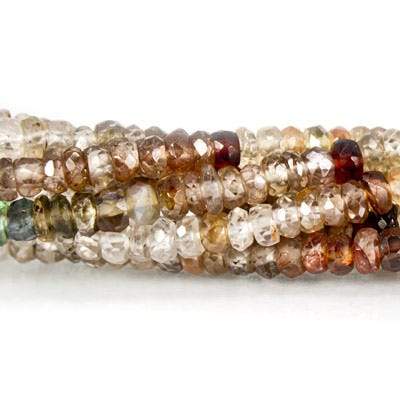3mm Multi-gemstone Beads Faceted Rondelle 16 inch 247 pcs