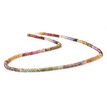 3mm Multi Gemstone Faceted Rondelle Beads 13 inch 150 pcs