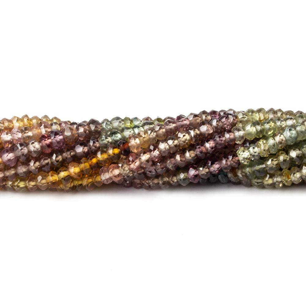 3mm Multi Gemstone Faceted Rondelle Beads 13 inch 150 pcs
