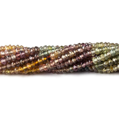 3mm Multi Gemstone Faceted Rondelle Beads 13 inch 150 pcs