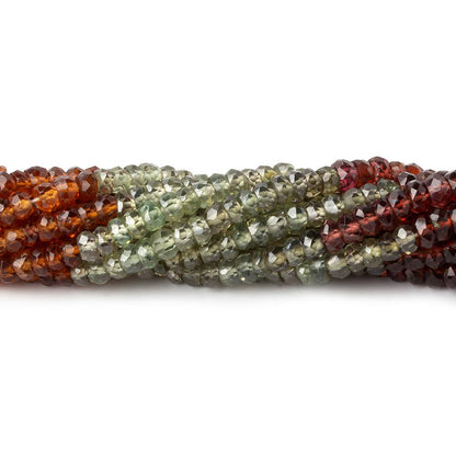 3mm Multi Gemstone Faceted Rondelle Beads 13 inch 150 pieces