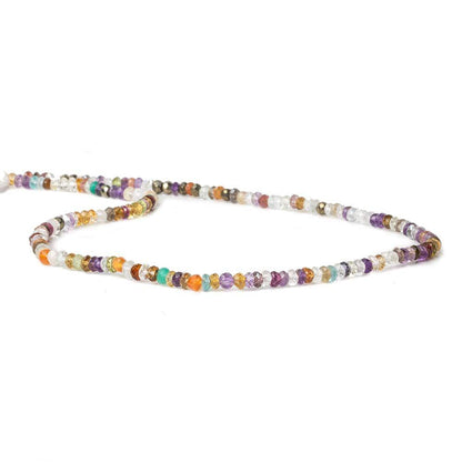 3mm Multi-gemstone Faceted Rondelle beads 14 inch 176 pieces