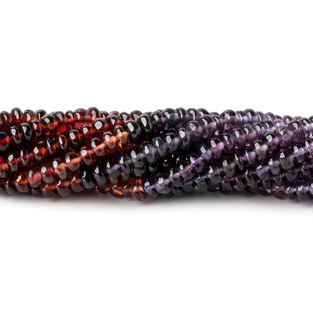 3.5mm Multi Gemstone Plain Rondelle Beads 13.5 inch 160 pieces
