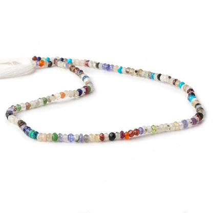 3mm MultiGemstone Faceted Rondelle Beads 13 inch 155 pieces
