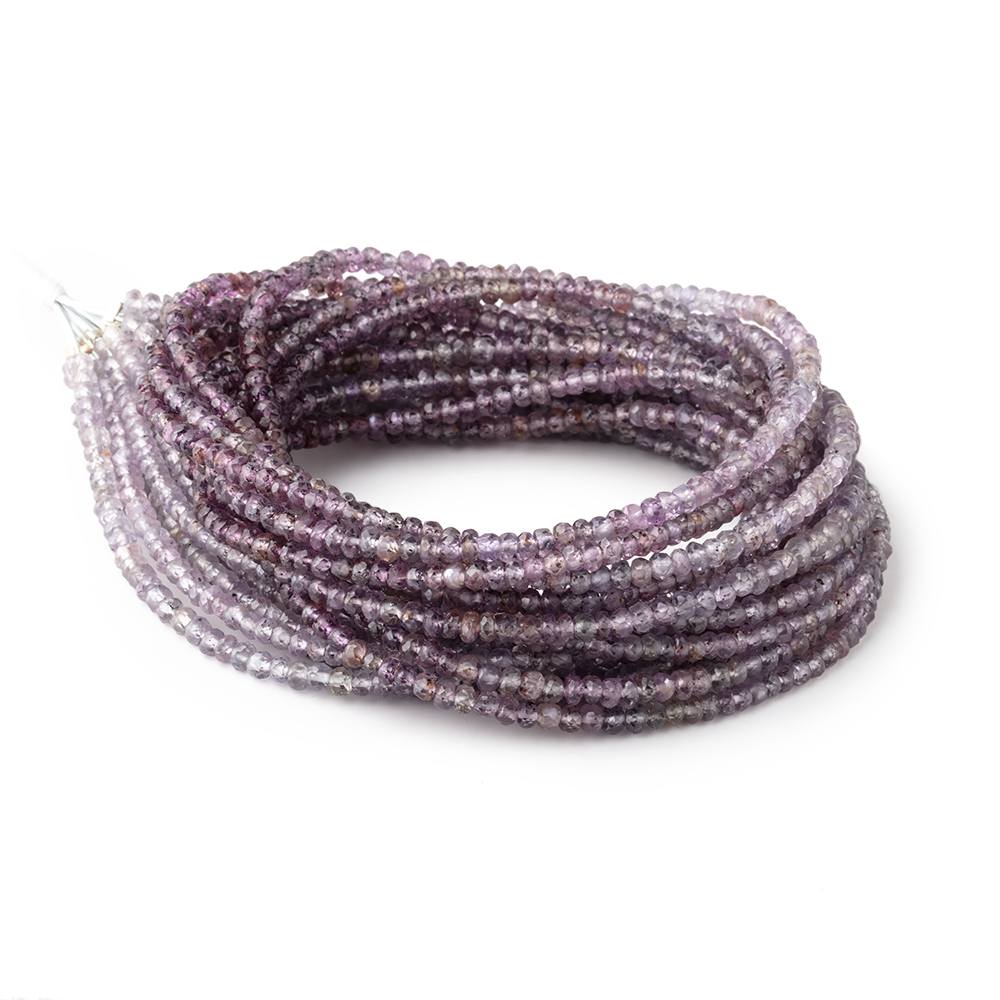 3mm Ombré Lavender Sapphire Faceted Rondelles 16 inch 193 Beads