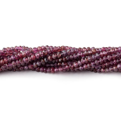 3mm Ombré Plum Sapphire Faceted Rondelle Beads 16 inch 196 pieces