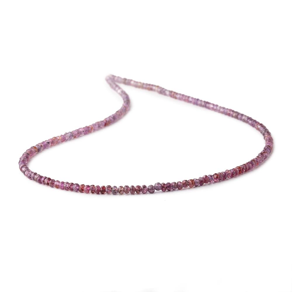 3mm Ombré Plum Sapphire Faceted Rondelle Beads 16 inch 196 pieces
