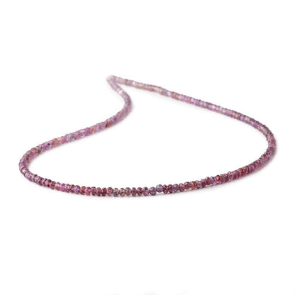 3mm Ombré Plum Sapphire Faceted Rondelle Beads 16 inch 196 pieces