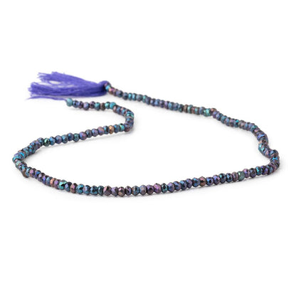 3mm Peacock Mystic Spinel Faceted Rondelle Beads 13 inch 150 pieces