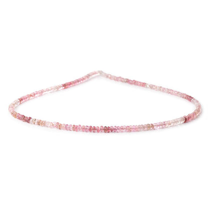 3mm Pink Afghani Tourmaline Plain Rondelles 16 inch 215 Beads