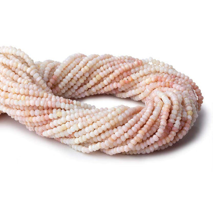 3mm Pink Peruvian Opal Faceted Rondelle Beads 13 inch 155 pieces