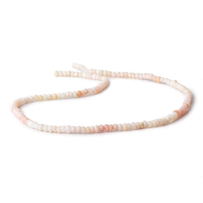 3mm Pink Peruvian Opal Faceted Rondelle Beads 13 inch 155 pieces
