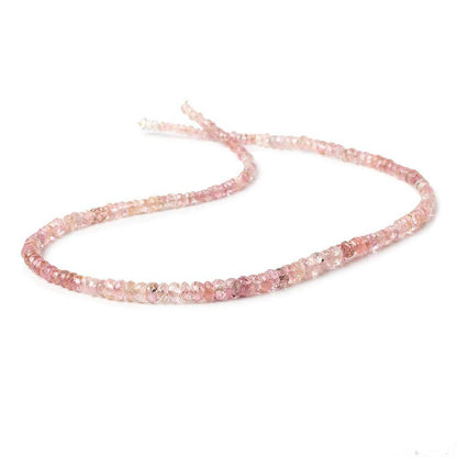 3mm Pink Tourmaline Faceted Rondelle Beads 16 inch 166 pcs AA Grade