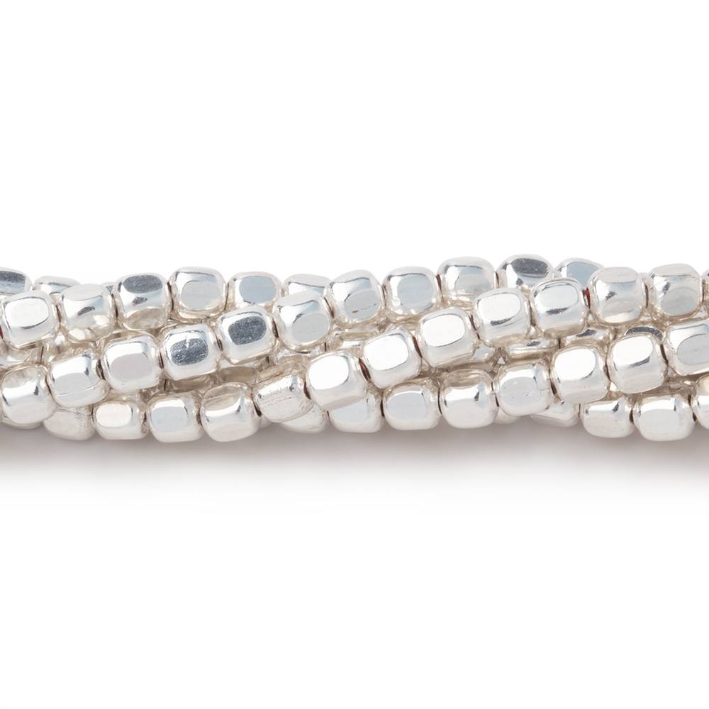 3mm Polished Cube Beads