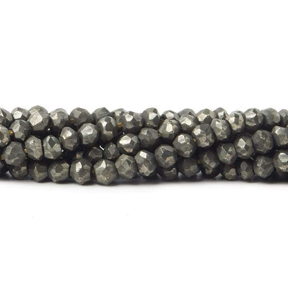 3mm Pyrite Beads Faceted Rondelle 13 inch 140pcs