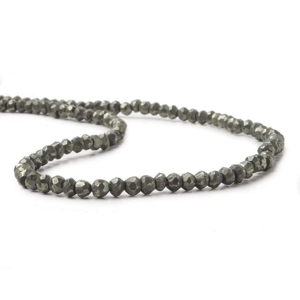 3mm Pyrite Beads Faceted Rondelle 13 inch 140pcs